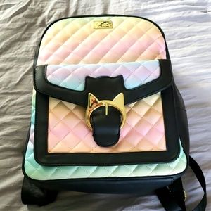 Luv Betsey Rainbow Cat Backpack